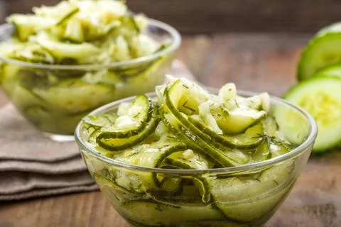 Cucumber salad Stock Photos