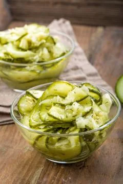 Cucumber salad Stock Photos