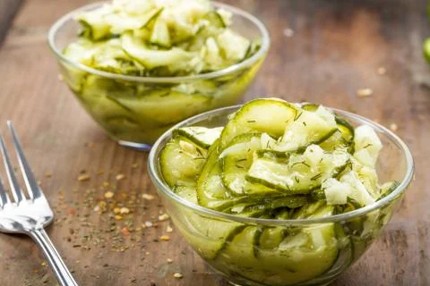 Cucumber salad Stock Photos