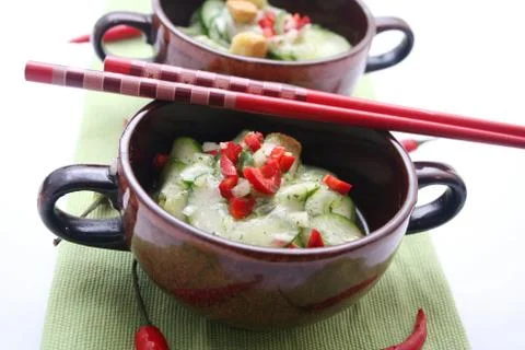 Cucumber salad Stock Photos