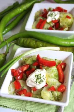 Cucumber salad Foto stock