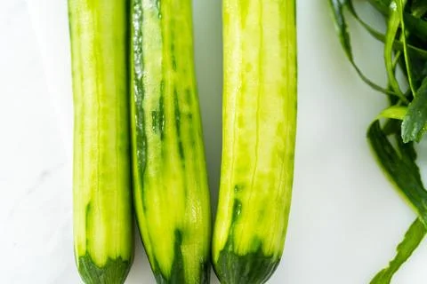 Cucumber salad Stock Photos
