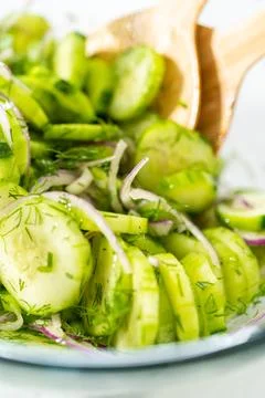 Cucumber salad Stock Photos