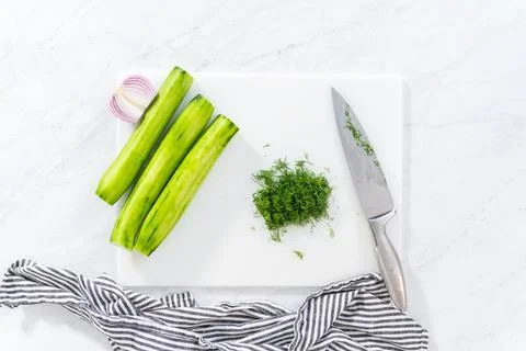 Cucumber salad Stock Photos