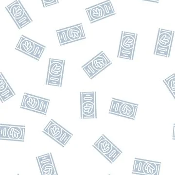 Cucumber seed glyph seamless pattern Stock Illustration