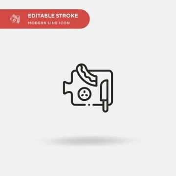 Cucumber Simple vector icon. Illustration symbol design template for web mobi Illustrazione stock