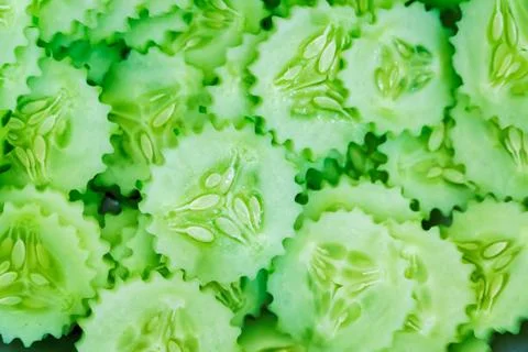 Cucumber slice background Stock Photos