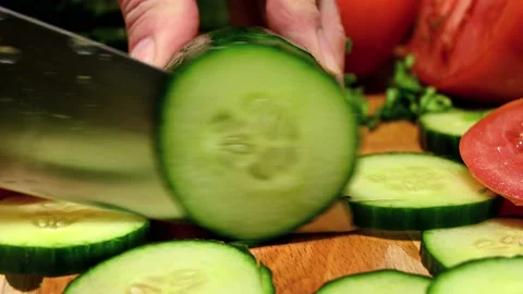 Cucumber slice Stock Footage 193602948