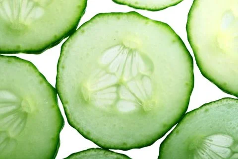 Cucumber slice Stock Photos