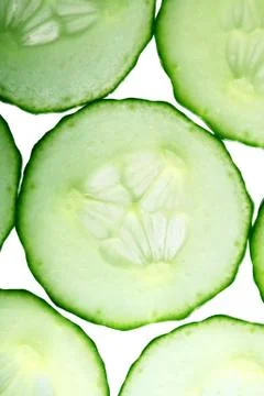 Cucumber slice Stock Photos