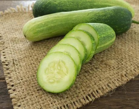 Cucumber slice 스톡 사진