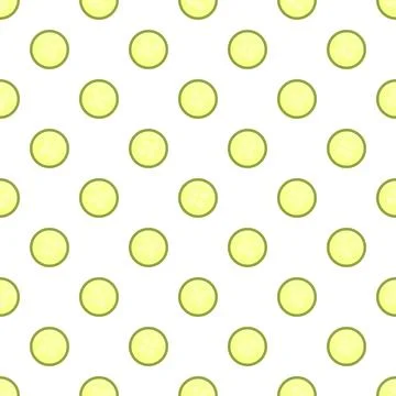 Cucumber slice repeating pattern for healthy background design 스톡 일러스트