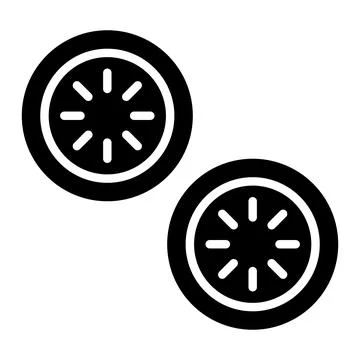 Cucumber slice Vector Icon Design Illustration Stock Illustration