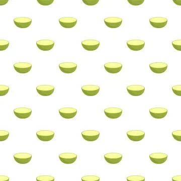 Cucumber slices pattern repeating background texture Stock Illustration