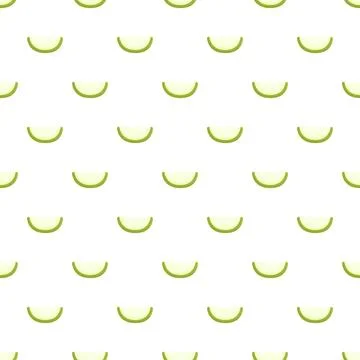 Cucumber slices pattern seamless background promoting healthy food Illustrazione stock