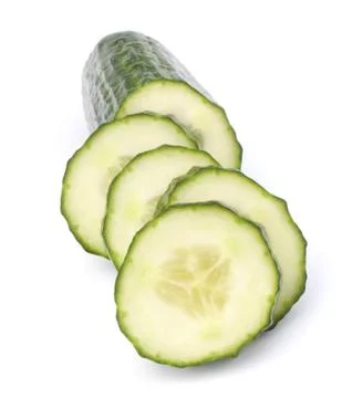 Cucumber slices Stock Photos