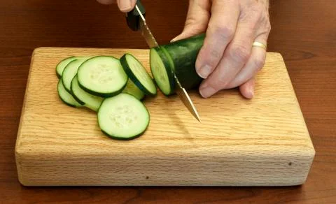 Cucumber slices 库存照片