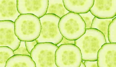 Cucumber slices Stock Photos