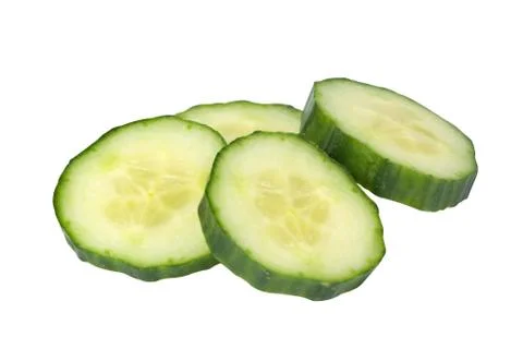 Cucumber slices Foto stock