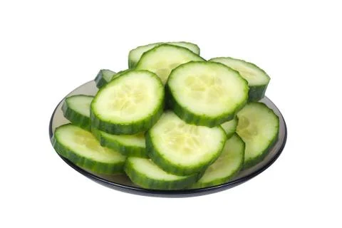 Cucumber slices Stock Photos