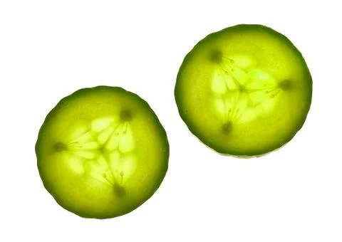 Cucumber slices Stock Photos