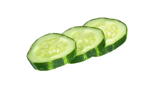 Cucumber slices Stock Photos