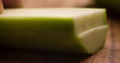 Cucumber slicing slowmotion Stock Footage 72538252