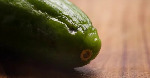 Cucumber slicing slowmotion Stock Footage 72563771