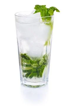 Cucumber spinach cocktail Foto stock