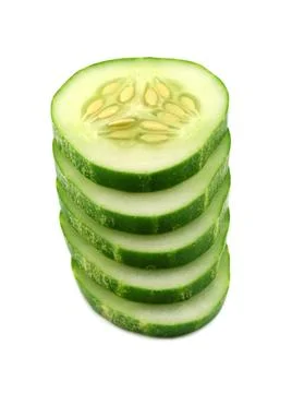 Cucumber Stack Stack of garden fresh sliced cucumber. Copyright: xZoonar.c... 스톡 사진