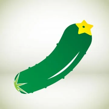 Cucumber vector symbol Stock Illustration