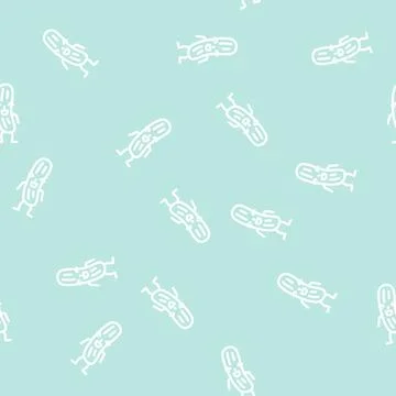 Cucumber vegetable character line vector seamless pattern 스톡 일러스트