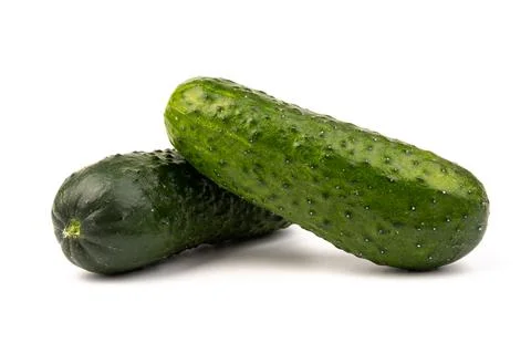 Cucumber vegetable isolated on white background Stock Photos