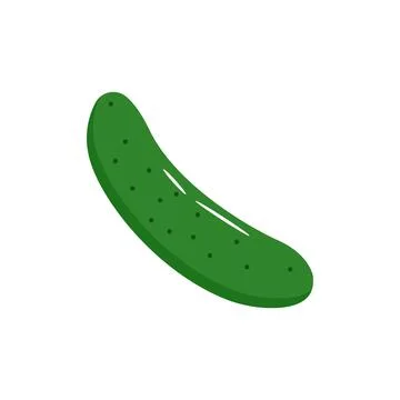 Cucumber vegetable vector icon colored EPS 10..... Cucumber flat illustration Stock-Illustration