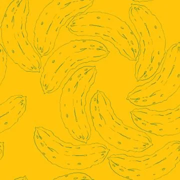 Cucumber vortex pattern Stock Illustration