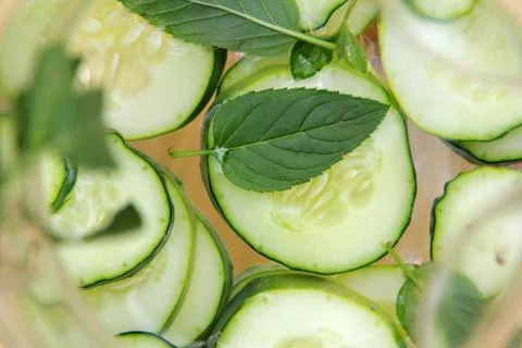 Cucumber water Stock Photos