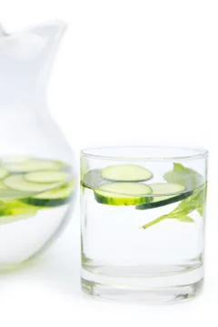 Cucumber water Stockfoto's