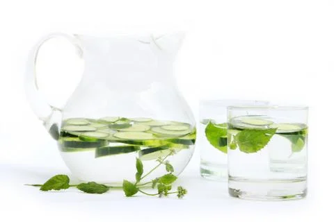 Cucumber water Stock Photos