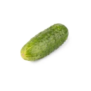 Cucumber on white background with clipping path. Stock Photos