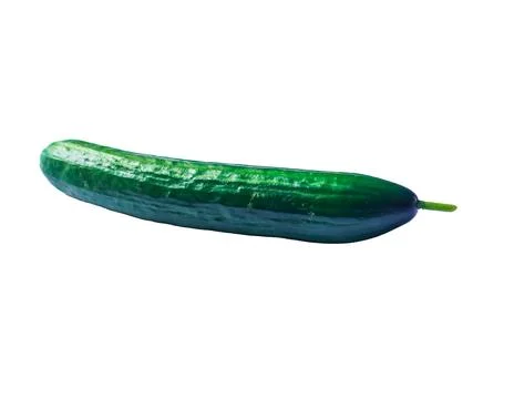 Cucumber on white background for graphic design Foto stock