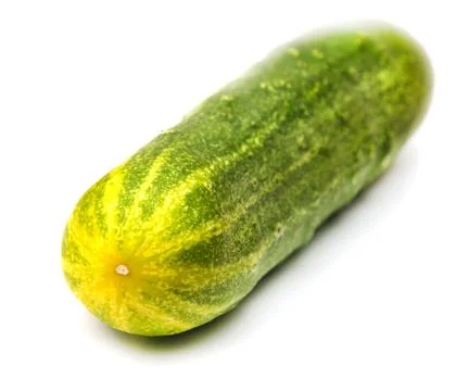 Cucumber on white background Stock Photos