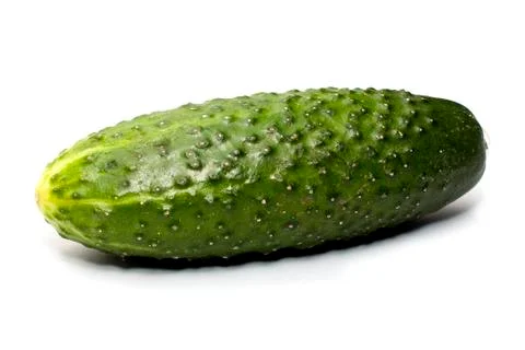 Cucumber on a white background Stock Photos