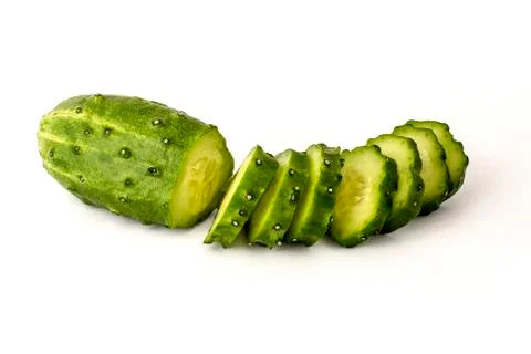 Cucumber on white background Stock Photos