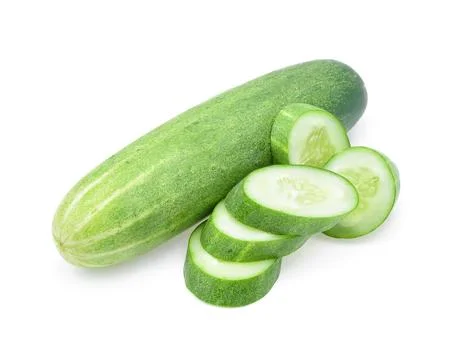 Cucumber on white background. Stock-Fotos