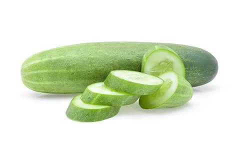 Cucumber on white background. Foto stock