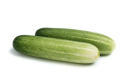 Cucumber on white Stock Photos
