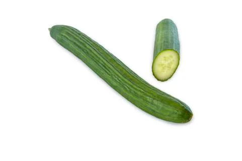 Cucumber on white Stock Photos