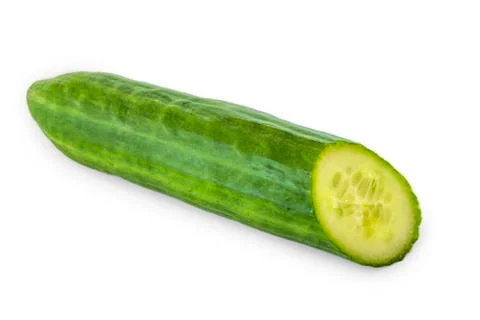 Cucumber on white Stock Photos