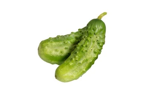 Cucumber   on white Stock Photos