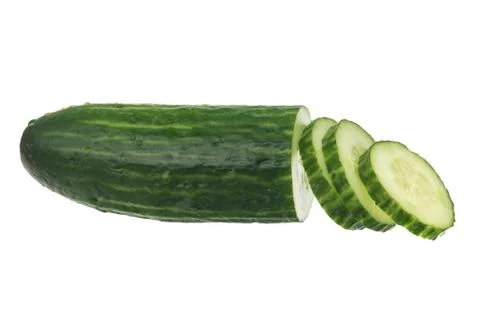 Cucumberon a white background Stock Photos